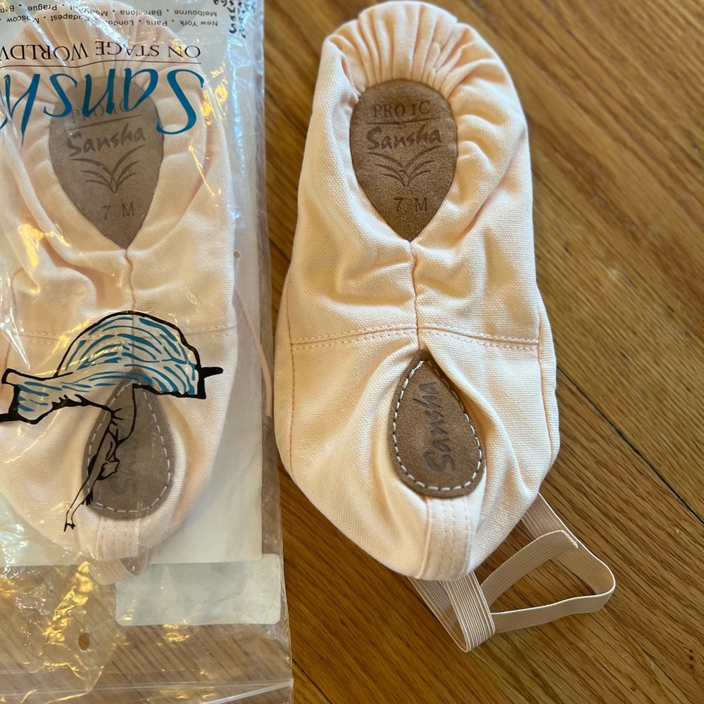 Sansha Pink Ballet Slippers